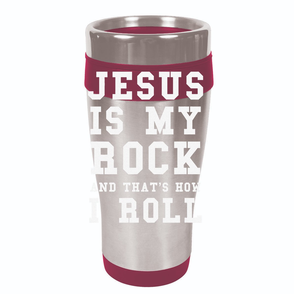 Jesus Is My Rock And Thats How I Roll Funny Religious T-Shirt