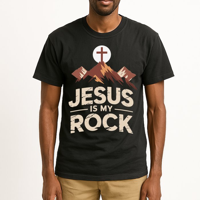 Jesus Is My Rock Biblical Christian Faith Tall T-Shirt