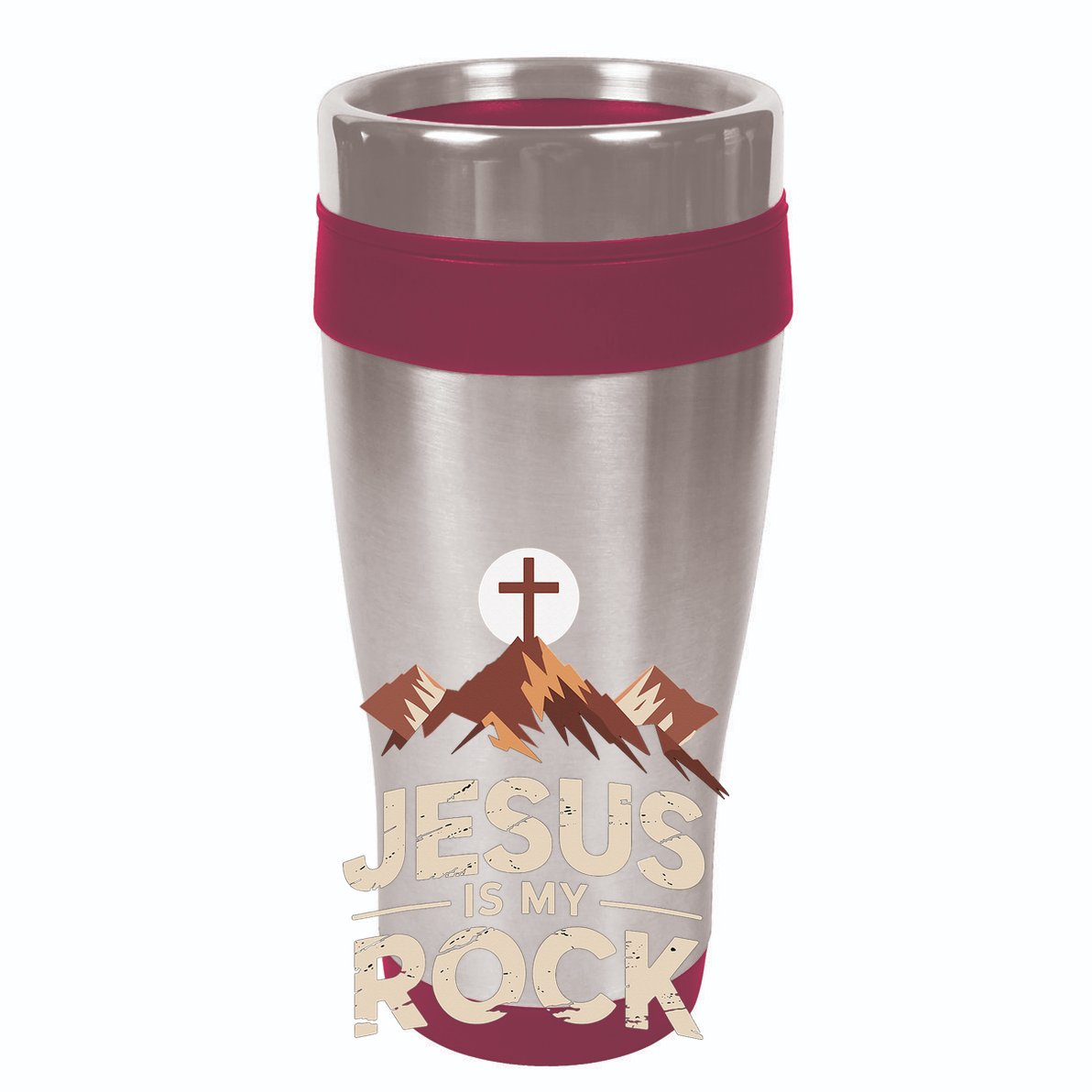 Jesus Is My Rock Biblical Christian Faith Impact Tech Backpack