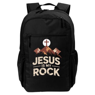 Jesus Is My Rock Biblical Christian Faith Backpack