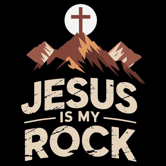 Jesus Is My Rock Biblical Christian Faith Drawstring Bag
