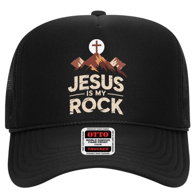 Jesus Is My Rock Biblical Christian Faith Hat