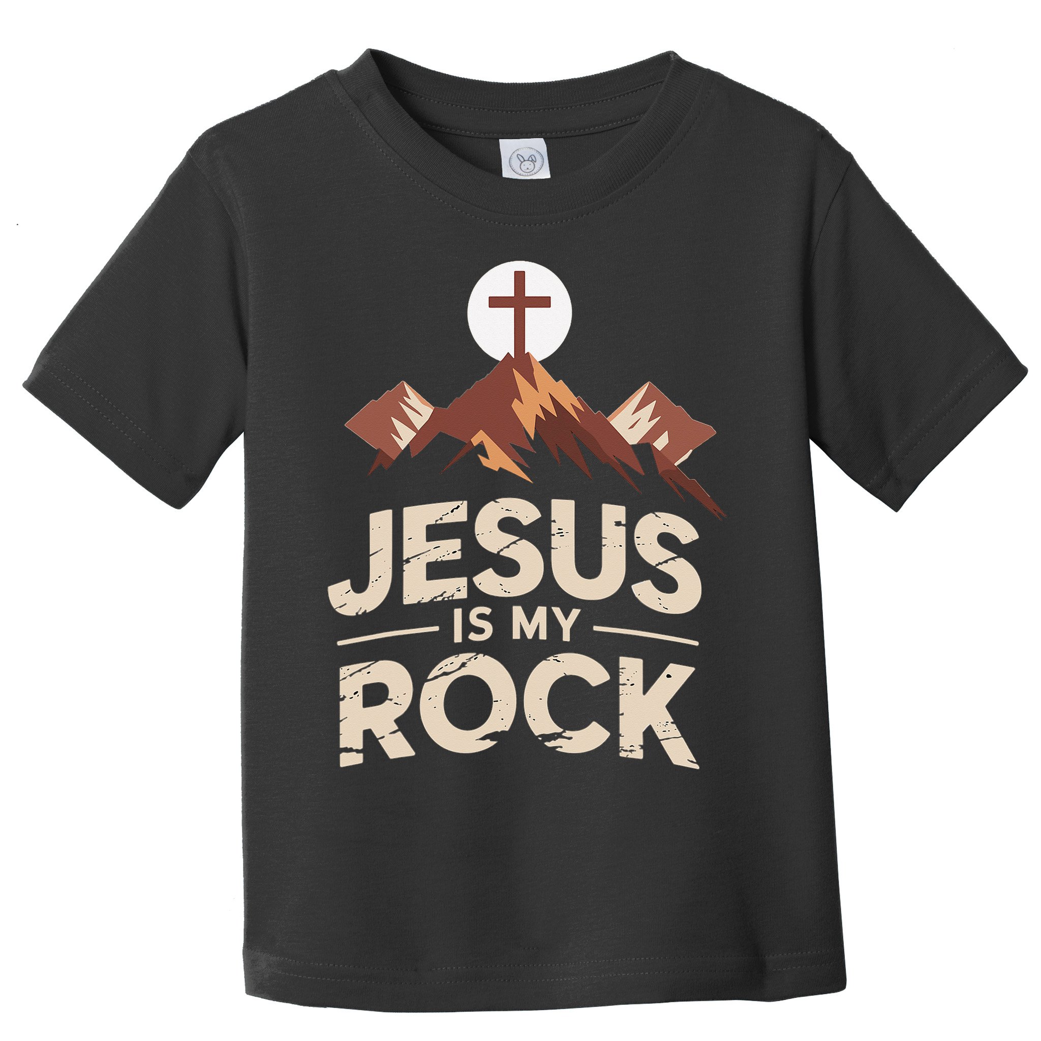 Jesus Is My Rock Biblical Christian Faith Toddler T-Shirt