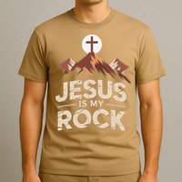Jesus Is My Rock Biblical Christian Faith T-Shirt