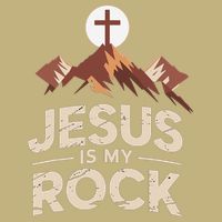 Jesus Is My Rock Biblical Christian Faith T-Shirt