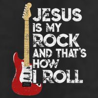 Jesus Is My Rock And That Is How I Roll Guitar Christian Hat