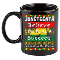 Juneteenth Is My Independence Day Black Pride Melanin 11oz C Handle Ceramic Mug