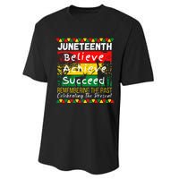 Juneteenth Is My Independence Day Black Pride Melanin Performance Sprint T-Shirt