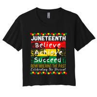 Juneteenth Is My Independence Day Black Pride Melanin Women's Crop Top Tee