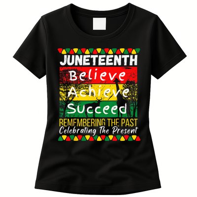 Juneteenth Is My Independence Day Black Pride Melanin Womens T-Shirt