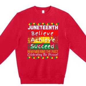 Juneteenth Is My Independence Day Black Pride Melanin Premium Crewneck Sweatshirt