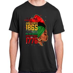 Juneteenth Is My Independence Day Wo Black Pride Adult ChromaSoft Performance T-Shirt