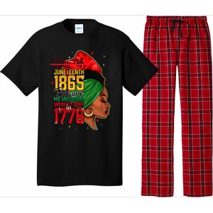 Juneteenth Is My Independence Day Wo Black Pride Pajama Set