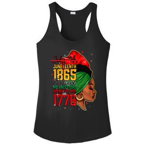 Juneteenth Is My Independence Day Wo Black Pride Ladies PosiCharge Competitor Racerback Tank