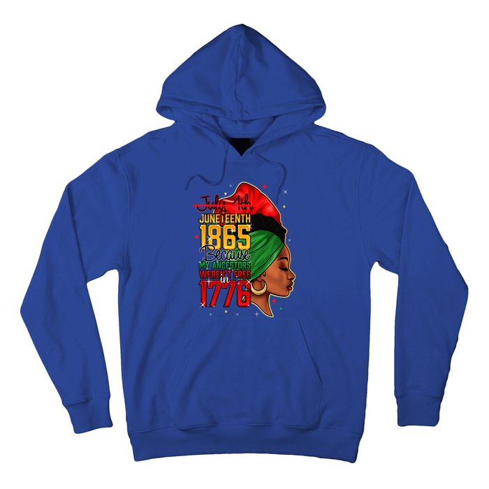 Juneteenth Is My Independence Day Wo Black Pride Hoodie