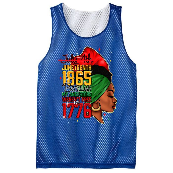 Juneteenth Is My Independence Day Wo Black Pride Mesh Reversible Basketball Jersey Tank