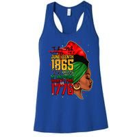 Juneteenth Is My Independence Day Wo Black Pride Women's Racerback Tank