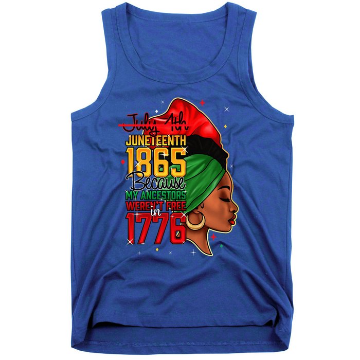 Juneteenth Is My Independence Day Wo Black Pride Tank Top