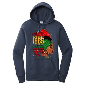 Juneteenth Is My Independence Day Wo Black Pride Women's Pullover Hoodie