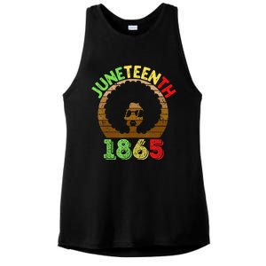 Juneteenth Is My Independence Day Black  Black Pride Ladies PosiCharge Tri-Blend Wicking Tank