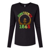 Juneteenth Is My Independence Day Black  Black Pride Womens Cotton Relaxed Long Sleeve T-Shirt