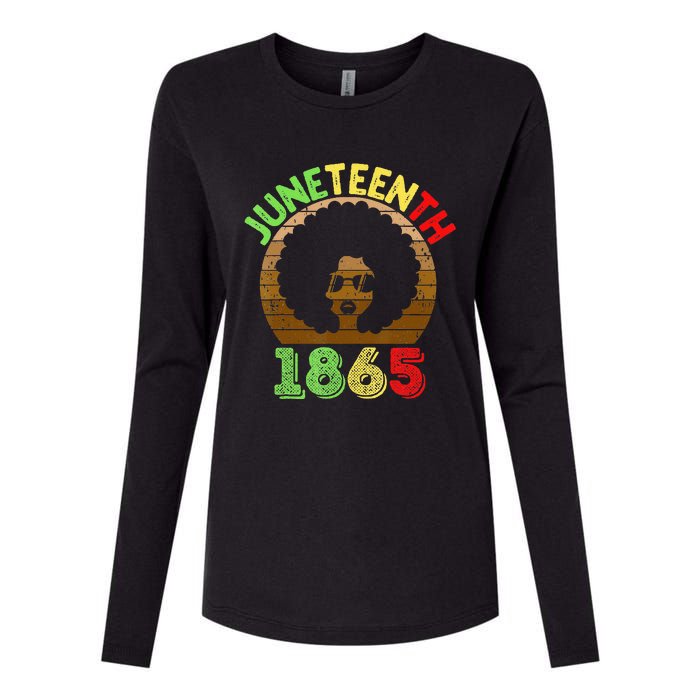 Juneteenth Is My Independence Day Black  Black Pride Womens Cotton Relaxed Long Sleeve T-Shirt