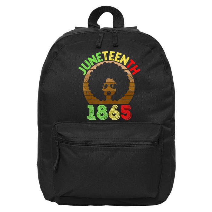 Juneteenth Is My Independence Day Black  Black Pride 16 in Basic Backpack