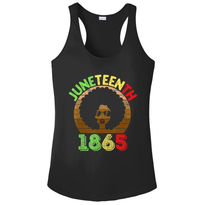 Juneteenth Is My Independence Day Black  Black Pride Ladies PosiCharge Competitor Racerback Tank