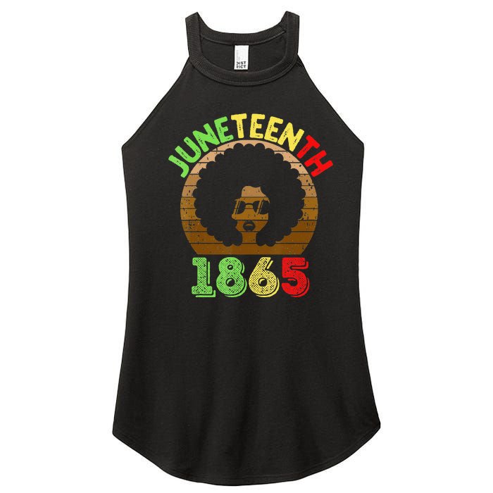 Juneteenth Is My Independence Day Black  Black Pride Women's Perfect Tri Rocker Tank