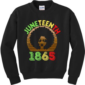 Juneteenth Is My Independence Day Black  Black Pride Kids Sweatshirt