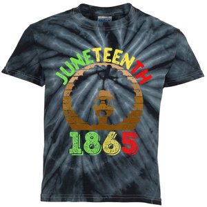 Juneteenth Is My Independence Day Black  Black Pride Kids Tie-Dye T-Shirt