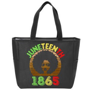 Juneteenth Is My Independence Day Black  Black Pride Zip Tote Bag