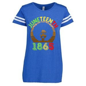 Juneteenth Is My Independence Day Black  Black Pride Enza Ladies Jersey Football T-Shirt