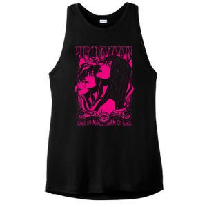 Junji Ito Maniac Tomie Ver. Ladies PosiCharge Tri-Blend Wicking Tank