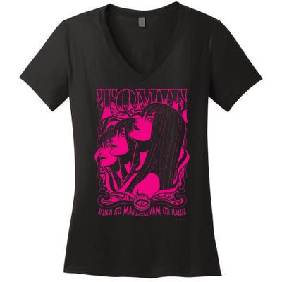 Junji Ito Maniac Tomie Ver. Women's V-Neck T-Shirt