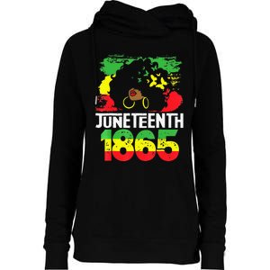 Juneteenth Is My Independence Day Black  Freedom 1865 Womens Funnel Neck Pullover Hood