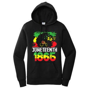 Juneteenth Is My Independence Day Black  Freedom 1865 Women's Pullover Hoodie