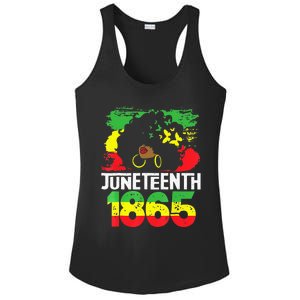 Juneteenth Is My Independence Day Black  Freedom 1865 Ladies PosiCharge Competitor Racerback Tank