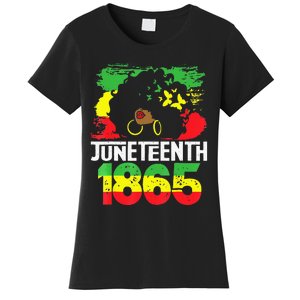 Juneteenth Is My Independence Day Black  Freedom 1865 Women's T-Shirt