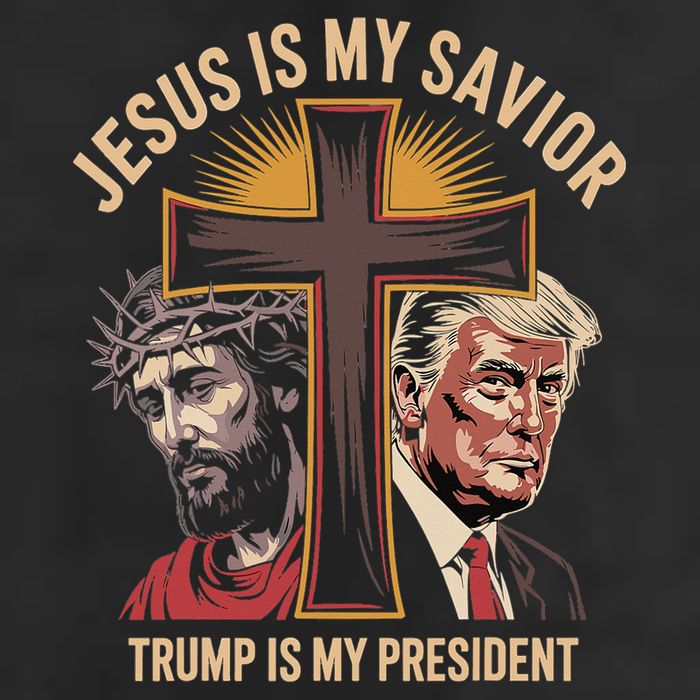 Jesus Is My Savior Trump Is My President Biblical Cool Comfort Performance Bucket Hat