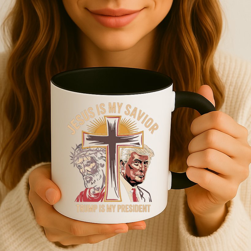 Jesus Is My Savior Trump Is My President Biblical Mug