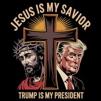 Jesus Is My Savior Trump Is My President Biblical 16 in Basic Backpack