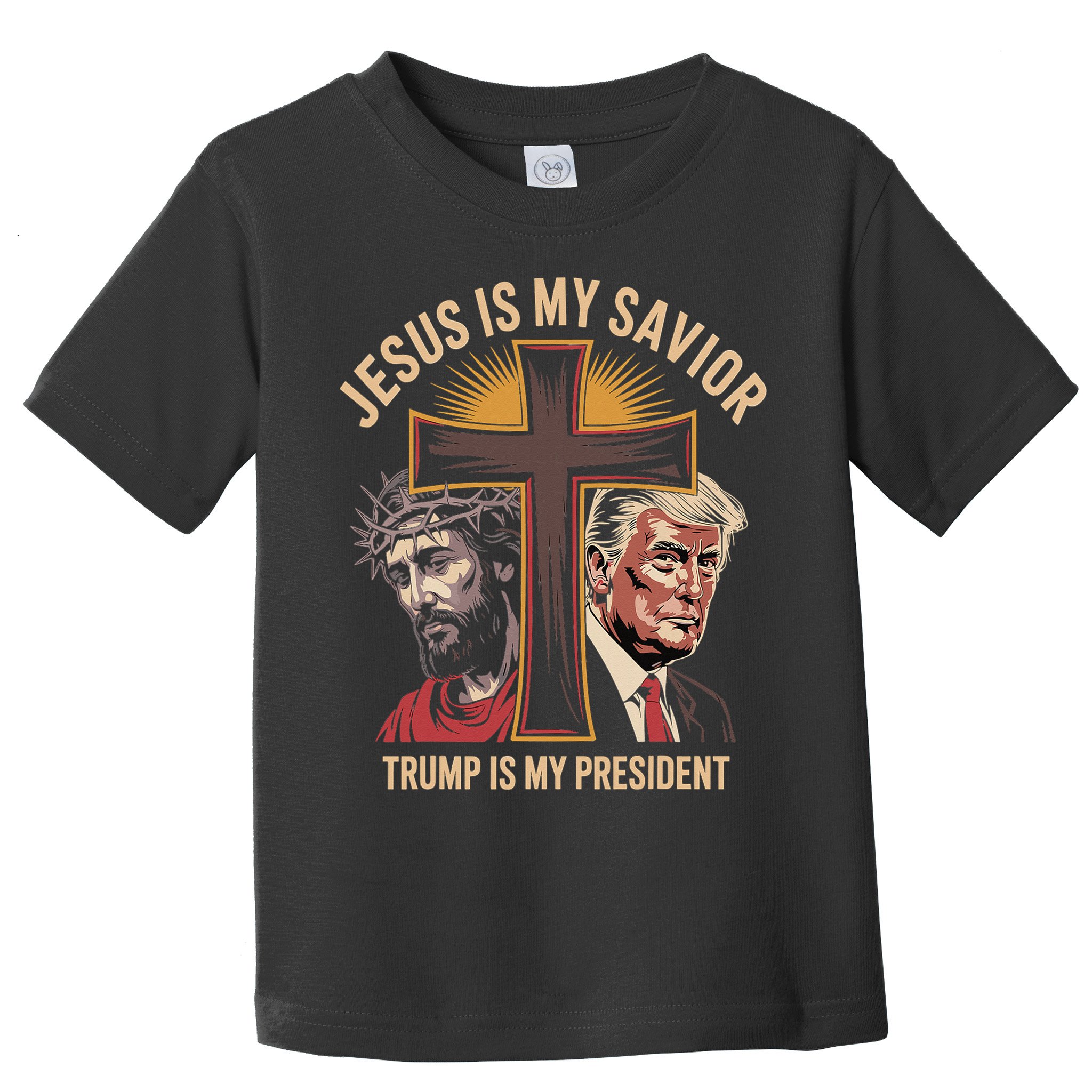 Jesus Is My Savior Trump Is My President Biblical Toddler T-Shirt