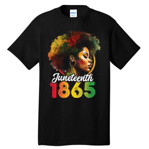 Juneteenth Is My Independence Day Shirt Wo Black Pride Tall T-Shirt