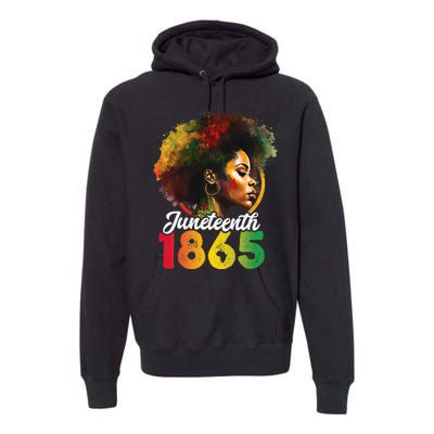 Juneteenth Is My Independence Day Shirt Wo Black Pride Premium Hoodie