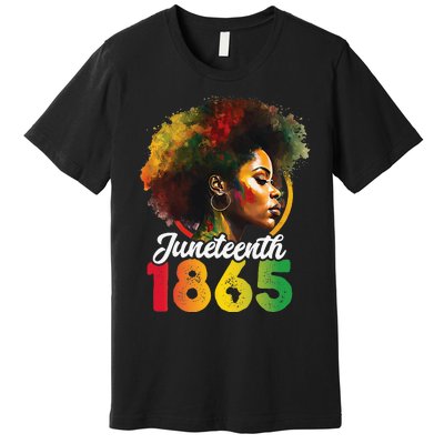 Juneteenth Is My Independence Day Shirt Wo Black Pride Premium T-Shirt