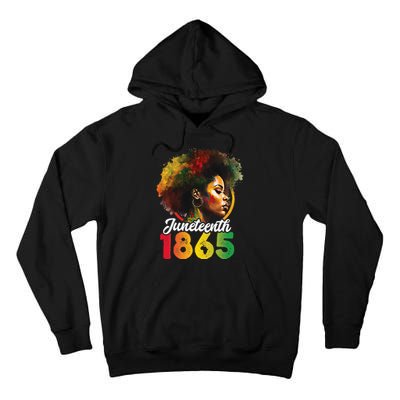 Juneteenth Is My Independence Day Shirt Wo Black Pride Tall Hoodie