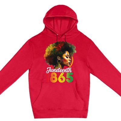 Juneteenth Is My Independence Day Shirt Wo Black Pride Premium Pullover Hoodie