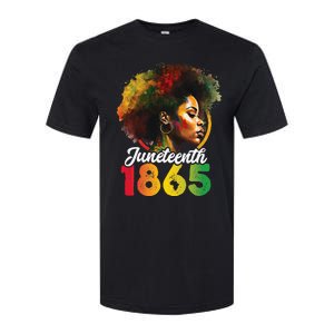 Juneteenth Is My Independence Day Shirt Wo Black Pride Softstyle CVC T-Shirt