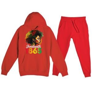 Juneteenth Is My Independence Day Shirt Wo Black Pride Premium Hooded Sweatsuit Set